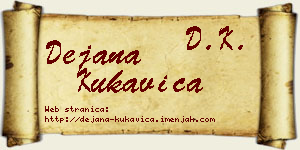 Dejana Kukavica vizit kartica